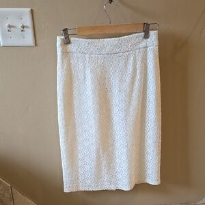 Elegant White Lace Skirt